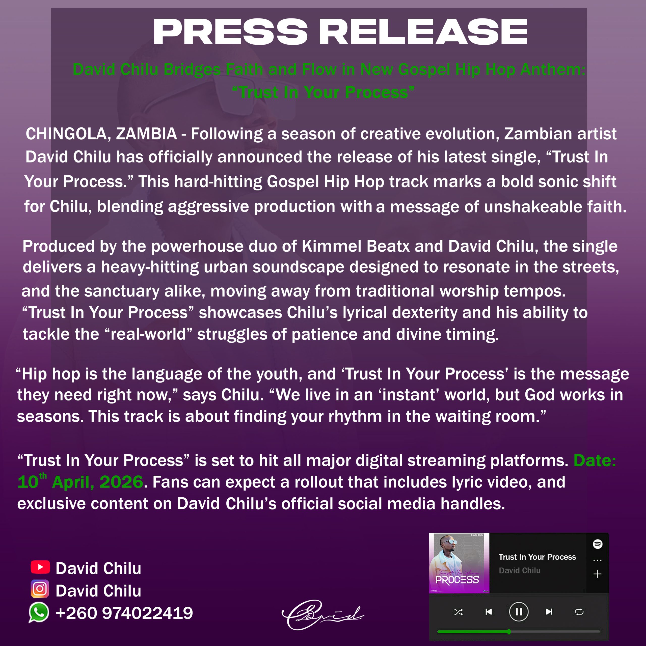 FOR IMMEDIATE RELEASE